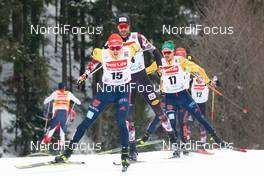 20.03.2021, Klingenthal, Germany (GER): Eric Frenzel (GER), Lukas Greiderer (AUT), Fabian Rießle (GER) (l-r)  - FIS world cup nordic combined men, individual gundersen HS140/10km, Klingenthal (GER). www.nordicfocus.com. © Volk/NordicFocus. Every downloaded picture is fee-liable.