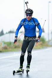 19.09.2022, Oberhof, Germany (GER): Quentin Fillon Maillet (FRA) - Biathlon summer training, Oberhof (GER). www.nordicfocus.com. © Reichert/NordicFocus. Every downloaded picture is fee-liable.
