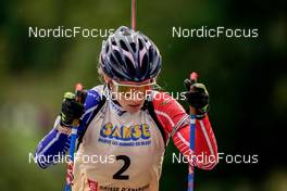 25.09.2022, Premanon, France (FRA): Anais Chevalier-Bouchet (FRA) - Biathlon Samse Summer Tour, pursuit, Premanon (FRA). www.nordicfocus.com. © Thibaut/NordicFocus. Every downloaded picture is fee-liable.