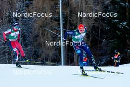 08.01.2022, Val di Fiemme, Italy (ITA): Jens Luraas Oftebro (NOR), Eric Frenzel (GER), (l-r)  - FIS world cup nordic combined men, individual gundersen HS106/10km, Val di Fiemme (ITA). www.nordicfocus.com. © Volk/NordicFocus. Every downloaded picture is fee-liable.