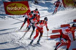 30.01.2022, Seefeld, Austria (AUT): Eric Frenzel (GER), Philipp Orter (AUT), (l-r)  - FIS world cup nordic combined men, individual gundersen HS109/12.5km, Seefeld (AUT). www.nordicfocus.com. © Volk/NordicFocus. Every downloaded picture is fee-liable.