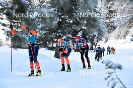 17.12.2022, Val Venosta, Italy (ITA): Stian Hoelgaard (NOR), Andreas Nygaard (NOR), (l-r) - Visma Ski Classics La Venosta Criterium - Val Venosta (ITA). www.nordicfocus.com. © Reichert/NordicFocus. Every downloaded picture is fee-liable.