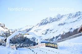 17.12.2022, Val Venosta, Italy (ITA): feature: finish area, mountains, Melago Alm - Visma Ski Classics La Venosta Criterium - Val Venosta (ITA). www.nordicfocus.com. © Reichert/NordicFocus. Every downloaded picture is fee-liable.