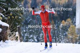 07.11.2023, Davos, Switzerland (SUI): Sandro Bovisi (SUI) - Biathlon preseason training, Davos (SUI). www.nordicfocus.com. © Manzoni/NordicFocus. Every downloaded picture is fee-liable.