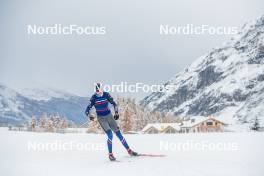 04.11.2023, Bessans, France (FRA): Ambroise Meunier (FRA) - Biathlon training, Bessans (FRA). www.nordicfocus.com. © Authamayou/NordicFocus. Every downloaded picture is fee-liable.