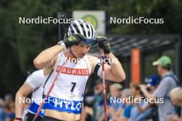 13.08.2023, Wiesbaden, Germany (GER): Niklas Hartweg (SUI) - City Biathlon - Wiesbaden (GER). www.nordicfocus.com. © Manzoni/NordicFocus. Every downloaded picture is fee-liable.