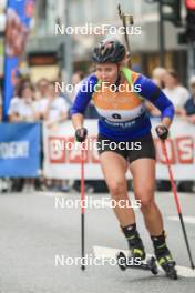 13.08.2023, Wiesbaden, Germany (GER): Yuliia Dzhima (UKR) - City Biathlon - Wiesbaden (GER). www.nordicfocus.com. © Manzoni/NordicFocus. Every downloaded picture is fee-liable.