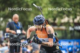 13.08.2023, Wiesbaden, Germany (GER): Lou Jeanmonnot (FRA) - City Biathlon - Wiesbaden (GER). www.nordicfocus.com. © Manzoni/NordicFocus. Every downloaded picture is fee-liable.