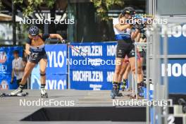 13.08.2023, Wiesbaden, Germany (GER): Hanna Oeberg (SWE), Vanessa Voigt (GER), (l-r) - City Biathlon - Wiesbaden (GER). www.nordicfocus.com. © Manzoni/NordicFocus. Every downloaded picture is fee-liable.