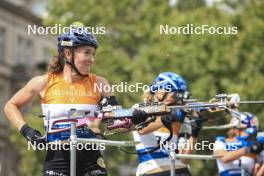 13.08.2023, Wiesbaden, Germany (GER): Lou Jeanmonnot (FRA) - City Biathlon - Wiesbaden (GER). www.nordicfocus.com. © Manzoni/NordicFocus. Every downloaded picture is fee-liable.