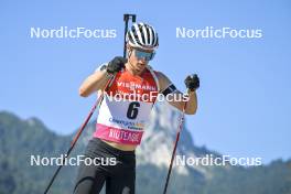 08.09.2023, Ruhpolding, Germany (GER): Niklas Hartweg (SUI) - German Championships biathlon, individual men, Ruhpolding (GER). www.nordicfocus.com. © Reichert/NordicFocus. Every downloaded picture is fee-liable.