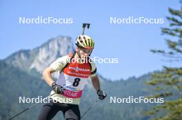 08.09.2023, Ruhpolding, Germany (GER): Linus Kesper (GER) - German Championships biathlon, individual men, Ruhpolding (GER). www.nordicfocus.com. © Reichert/NordicFocus. Every downloaded picture is fee-liable.