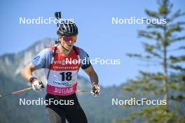 08.09.2023, Ruhpolding, Germany (GER): Linus Maier (GER) - German Championships biathlon, individual men, Ruhpolding (GER). www.nordicfocus.com. © Reichert/NordicFocus. Every downloaded picture is fee-liable.