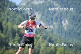 08.09.2023, Ruhpolding, Germany (GER): Justus Strelow (GER) - German Championships biathlon, individual men, Ruhpolding (GER). www.nordicfocus.com. © Reichert/NordicFocus. Every downloaded picture is fee-liable.
