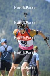08.09.2023, Ruhpolding, Germany (GER): Domenic Endler (GER) - German Championships biathlon, individual men, Ruhpolding (GER). www.nordicfocus.com. © Reichert/NordicFocus. Every downloaded picture is fee-liable.