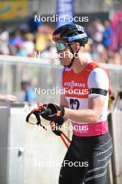 08.09.2023, Ruhpolding, Germany (GER): Roman Rees (GER) - German Championships biathlon, individual men, Ruhpolding (GER). www.nordicfocus.com. © Reichert/NordicFocus. Every downloaded picture is fee-liable.