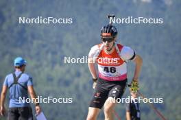 08.09.2023, Ruhpolding, Germany (GER): Johannes Kuehn (GER) - German Championships biathlon, individual men, Ruhpolding (GER). www.nordicfocus.com. © Reichert/NordicFocus. Every downloaded picture is fee-liable.