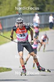 10.09.2023, Ruhpolding, Germany (GER): Elias Asal (GER) - German Championships biathlon, pursuit men, Ruhpolding (GER). www.nordicfocus.com. © Reichert/NordicFocus. Every downloaded picture is fee-liable.
