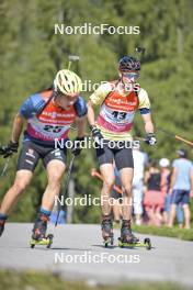 10.09.2023, Ruhpolding, Germany (GER): Dorian Endler (GER) - German Championships biathlon, pursuit men, Ruhpolding (GER). www.nordicfocus.com. © Reichert/NordicFocus. Every downloaded picture is fee-liable.