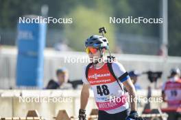 10.09.2023, Ruhpolding, Germany (GER): Jonas Hartmann (GER) - German Championships biathlon, pursuit men, Ruhpolding (GER). www.nordicfocus.com. © Reichert/NordicFocus. Every downloaded picture is fee-liable.