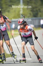 10.09.2023, Ruhpolding, Germany (GER): Jeremy Finello (SUI) - German Championships biathlon, pursuit men, Ruhpolding (GER). www.nordicfocus.com. © Reichert/NordicFocus. Every downloaded picture is fee-liable.