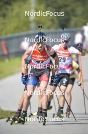 10.09.2023, Ruhpolding, Germany (GER): Arnaud Du Pasquir (SUI) - German Championships biathlon, pursuit men, Ruhpolding (GER). www.nordicfocus.com. © Reichert/NordicFocus. Every downloaded picture is fee-liable.