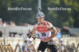 10.09.2023, Ruhpolding, Germany (GER): Niklas Hartweg (SUI) - German Championships biathlon, pursuit men, Ruhpolding (GER). www.nordicfocus.com. © Reichert/NordicFocus. Every downloaded picture is fee-liable.