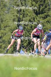 10.09.2023, Ruhpolding, Germany (GER): Marit Heinemann (GER), Alessia Laager (SUI), (l-r) - German Championships biathlon, pursuit women, Ruhpolding (GER). www.nordicfocus.com. © Reichert/NordicFocus. Every downloaded picture is fee-liable.