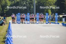 10.09.2023, Ruhpolding, Germany (GER): feature: start of womens race - German Championships biathlon, pursuit women, Ruhpolding (GER). www.nordicfocus.com. © Reichert/NordicFocus. Every downloaded picture is fee-liable.