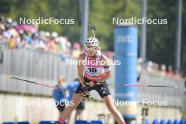 10.09.2023, Ruhpolding, Germany (GER): Juliane Fruehwirt (GER) - German Championships biathlon, pursuit women, Ruhpolding (GER). www.nordicfocus.com. © Reichert/NordicFocus. Every downloaded picture is fee-liable.