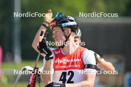 09.09.2023, Ruhpolding, Germany (GER): Roman Rees (GER) - German Championships biathlon, sprint men, Ruhpolding (GER). www.nordicfocus.com. © Reichert/NordicFocus. Every downloaded picture is fee-liable.