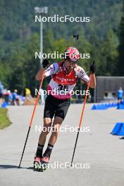 09.09.2023, Ruhpolding, Germany (GER): Jeremy Finello (SUI) - German Championships biathlon, sprint men, Ruhpolding (GER). www.nordicfocus.com. © Reichert/NordicFocus. Every downloaded picture is fee-liable.