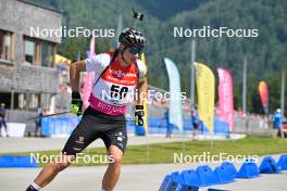 09.09.2023, Ruhpolding, Germany (GER): Tim Nechwatal (GER) - German Championships biathlon, sprint men, Ruhpolding (GER). www.nordicfocus.com. © Reichert/NordicFocus. Every downloaded picture is fee-liable.