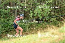 17.09.2023, La Feclaz, France (FRA): Elsa Bouillet (FRA) - Biathlon Samse Summer Tour, individual, La Feclaz (FRA). www.nordicfocus.com. © Manzoni/NordicFocus. Every downloaded picture is fee-liable.