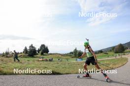 17.09.2023, La Feclaz, France (FRA): Martin Vassel (FRA) - Biathlon Samse Summer Tour, individual, La Feclaz (FRA). www.nordicfocus.com. © Manzoni/NordicFocus. Every downloaded picture is fee-liable.