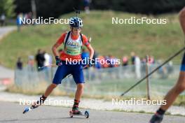 17.09.2023, La Feclaz, France (FRA): Ethan Guignier (FRA) - Biathlon Samse Summer Tour, individual, La Feclaz (FRA). www.nordicfocus.com. © Manzoni/NordicFocus. Every downloaded picture is fee-liable.