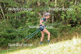 17.09.2023, La Feclaz, France (FRA): Lisa Blanc (FRA) - Biathlon Samse Summer Tour, individual, La Feclaz (FRA). www.nordicfocus.com. © Manzoni/NordicFocus. Every downloaded picture is fee-liable.