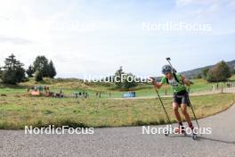 17.09.2023, La Feclaz, France (FRA): Numa Morand (FRA) - Biathlon Samse Summer Tour, individual, La Feclaz (FRA). www.nordicfocus.com. © Manzoni/NordicFocus. Every downloaded picture is fee-liable.