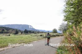 17.09.2023, La Feclaz, France (FRA): Claire Barral-Crepieux (FRA) - Biathlon Samse Summer Tour, individual, La Feclaz (FRA). www.nordicfocus.com. © Manzoni/NordicFocus. Every downloaded picture is fee-liable.