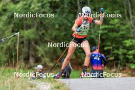 17.09.2023, La Feclaz, France (FRA): Celestine Delrieu (FRA) - Biathlon Samse Summer Tour, individual, La Feclaz (FRA). www.nordicfocus.com. © Manzoni/NordicFocus. Every downloaded picture is fee-liable.