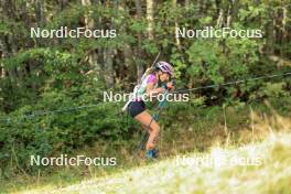 17.09.2023, La Feclaz, France (FRA): Lena Brun (FRA) - Biathlon Samse Summer Tour, individual, La Feclaz (FRA). www.nordicfocus.com. © Manzoni/NordicFocus. Every downloaded picture is fee-liable.
