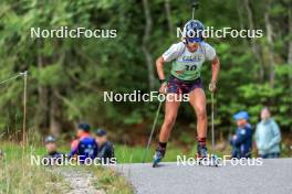 17.09.2023, La Feclaz, France (FRA): Matilda Dodos (FRA) - Biathlon Samse Summer Tour, individual, La Feclaz (FRA). www.nordicfocus.com. © Manzoni/NordicFocus. Every downloaded picture is fee-liable.