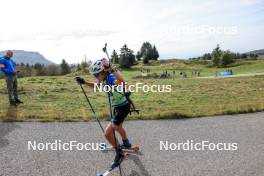 17.09.2023, La Feclaz, France (FRA): Romeo Zanella (FRA) - Biathlon Samse Summer Tour, individual, La Feclaz (FRA). www.nordicfocus.com. © Manzoni/NordicFocus. Every downloaded picture is fee-liable.