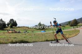 17.09.2023, La Feclaz, France (FRA): Gabriel Cosme (FRA) - Biathlon Samse Summer Tour, individual, La Feclaz (FRA). www.nordicfocus.com. © Manzoni/NordicFocus. Every downloaded picture is fee-liable.
