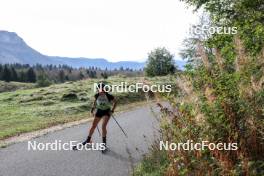 17.09.2023, La Feclaz, France (FRA): Sophie Pellizzaro (FRA) - Biathlon Samse Summer Tour, individual, La Feclaz (FRA). www.nordicfocus.com. © Manzoni/NordicFocus. Every downloaded picture is fee-liable.