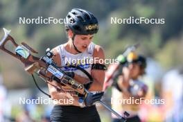 17.09.2023, La Feclaz, France (FRA): Julia Simon (FRA) - Biathlon Samse Summer Tour, pursuit, La Feclaz (FRA). www.nordicfocus.com. © Manzoni/NordicFocus. Every downloaded picture is fee-liable.