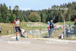 17.09.2023, La Feclaz, France (FRA): Clement Pires (FRA) - Biathlon Samse Summer Tour, pursuit, La Feclaz (FRA). www.nordicfocus.com. © Manzoni/NordicFocus. Every downloaded picture is fee-liable.
