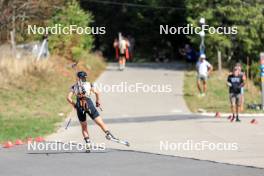 17.09.2023, La Feclaz, France (FRA): Undefined athlete competes - Biathlon Samse Summer Tour, pursuit, La Feclaz (FRA). www.nordicfocus.com. © Manzoni/NordicFocus. Every downloaded picture is fee-liable.