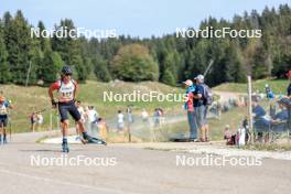 17.09.2023, La Feclaz, France (FRA): Clement Pires (FRA) - Biathlon Samse Summer Tour, pursuit, La Feclaz (FRA). www.nordicfocus.com. © Manzoni/NordicFocus. Every downloaded picture is fee-liable.