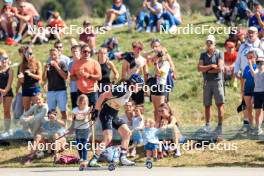 17.09.2023, La Feclaz, France (FRA): Lou Jeanmonnot (FRA) - Biathlon Samse Summer Tour, pursuit, La Feclaz (FRA). www.nordicfocus.com. © Manzoni/NordicFocus. Every downloaded picture is fee-liable.